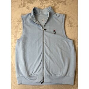 Fairway & Greene Golf Vest Blue Dragon Logo 1925 Full Zip Sleeveless Men's L USA